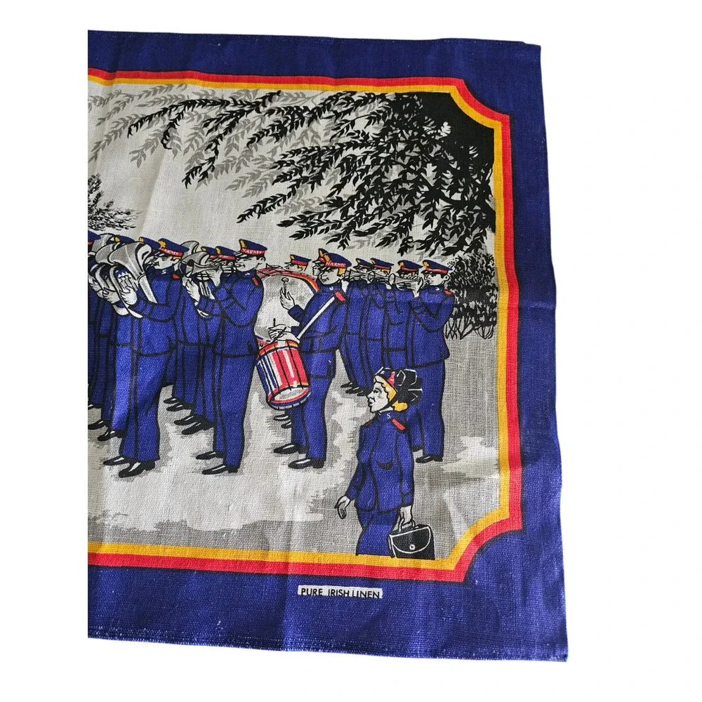RARE SALVATION ARMY TEA TOWEL DUNMOY REGD PURE IRISH LINEN